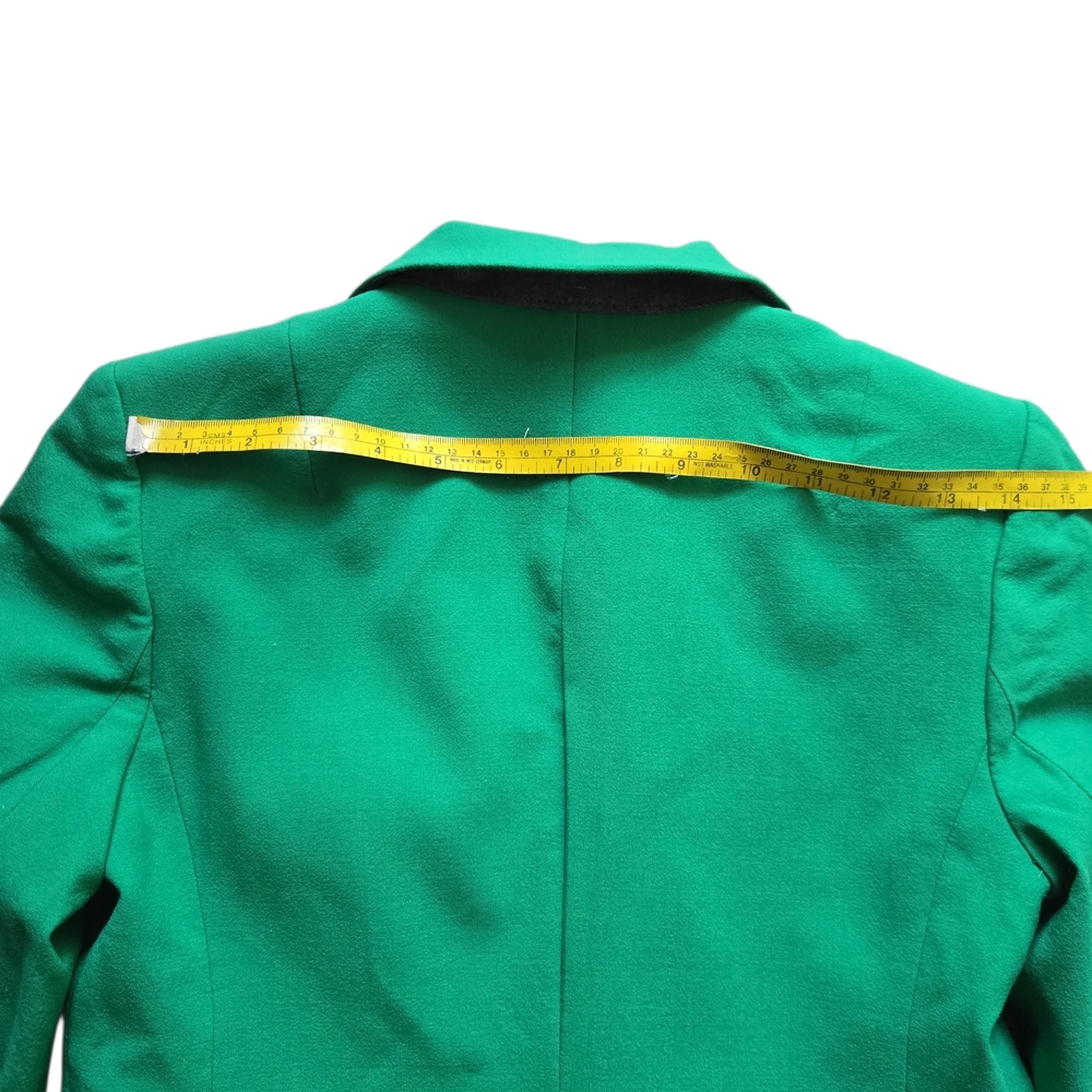 Banana Republic Women’s Preppy Green Wool Blazer Size 0 – Statement Workwear - Picture 6 of 11